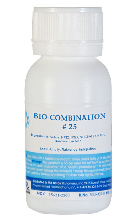 Bio-Combination 25: Acidity, Flatulence, Indigestion Homeopathic Remedy