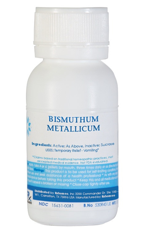 Bismuthum Metallicum Homeopathic Remedy