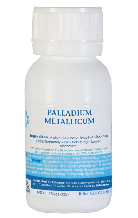 Palladium Metallicum Homeopathic Remedy