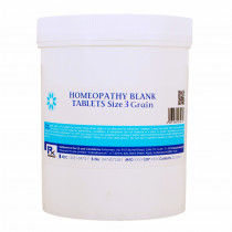 HOMEOPATHY BLANK TABLETS Size 3 Grain